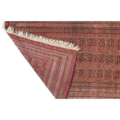 Canvello Antique Afghan Tekkeh Rug - 4'4" x 5'7" - Canvello