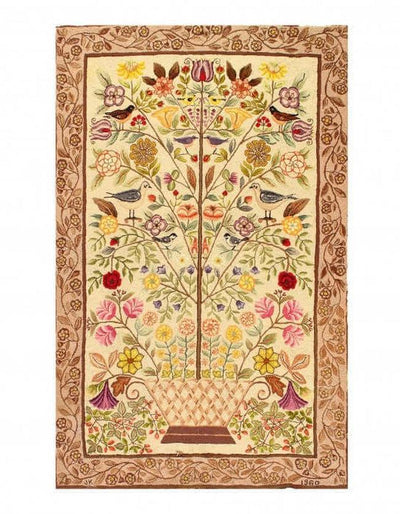Canvello Antique American Hokked Rug - 4'7'' X 7'4''