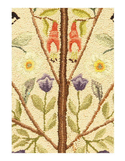 Canvello Antique American Hokked Rug - 4'7'' X 7'4''