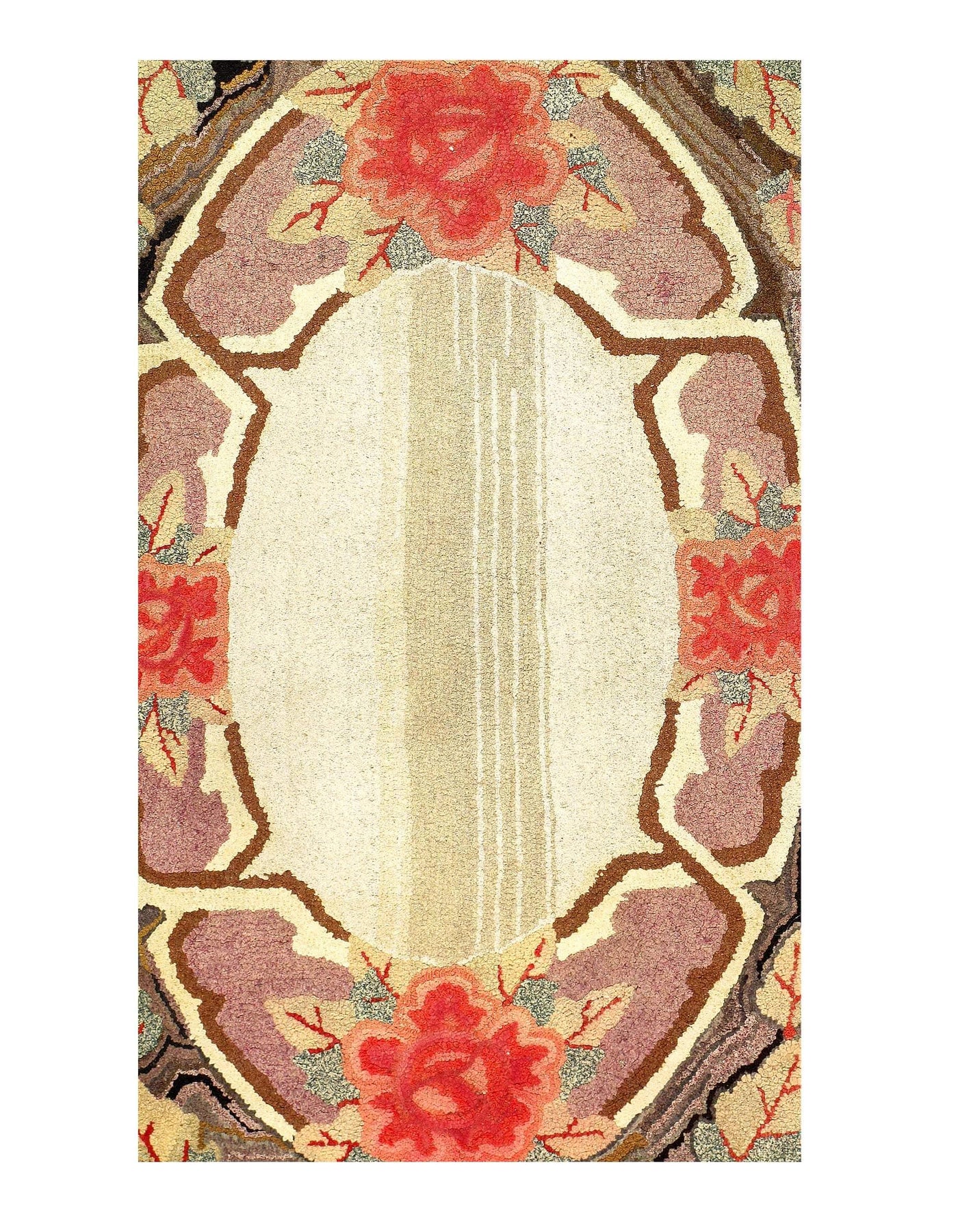 Canvello Antique American Hook Rug 2'4'' X 4'7''