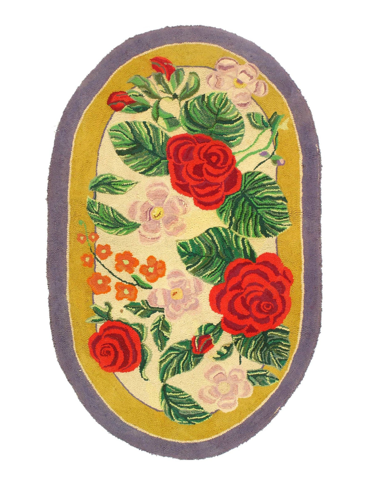 Canvello Antique American Hook Rug - 2'10'' X 4'7"