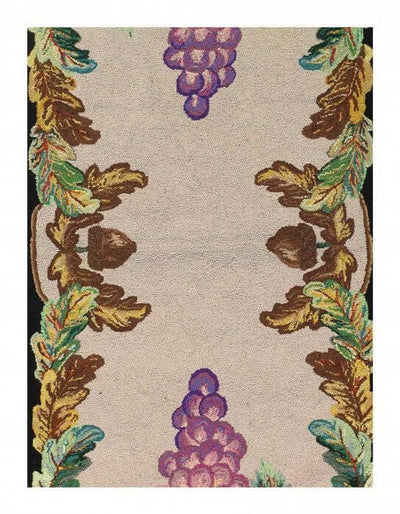 Canvello Antique American Hook Rug 3' X 6'6''