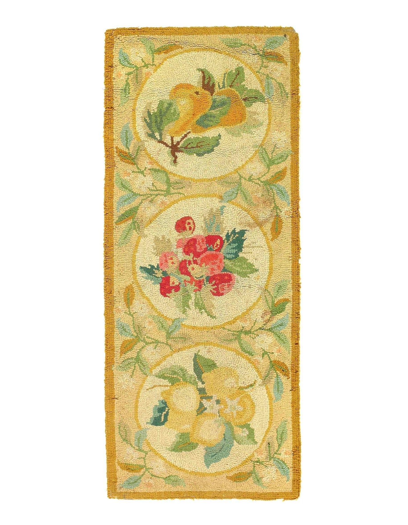 Canvello Antique American hooked rug 1'8'' X 4'2''