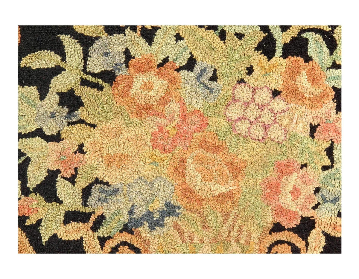 Canvello Antique American hooked rug 1'11'' X 3'6'' - Canvello