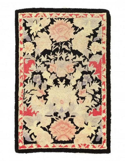 Canvello Antique American hooked rug 1'8'' X 2'5'' - Canvello