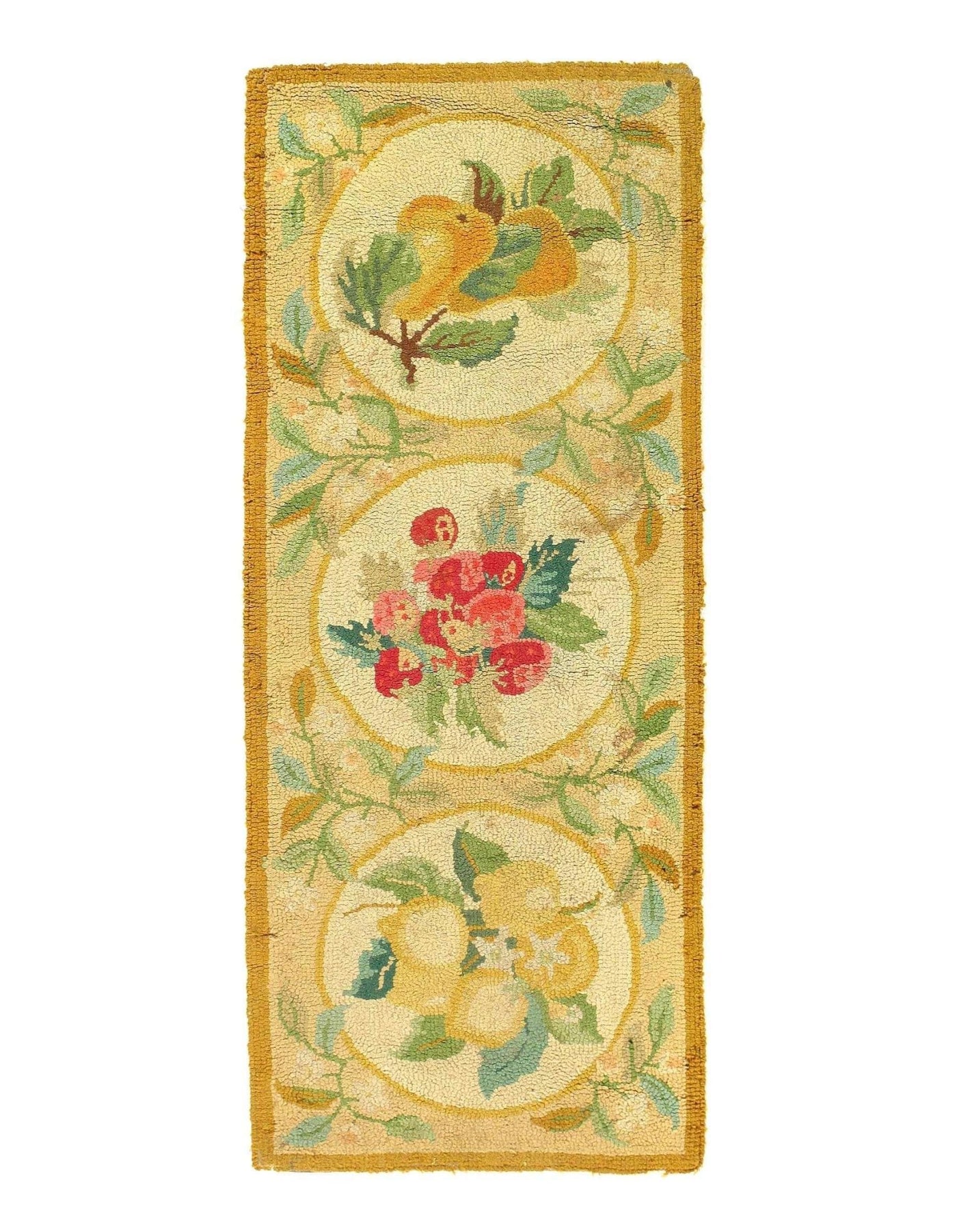 Canvello Antique American hooked rug 1'8'' X 4'2'' - Canvello