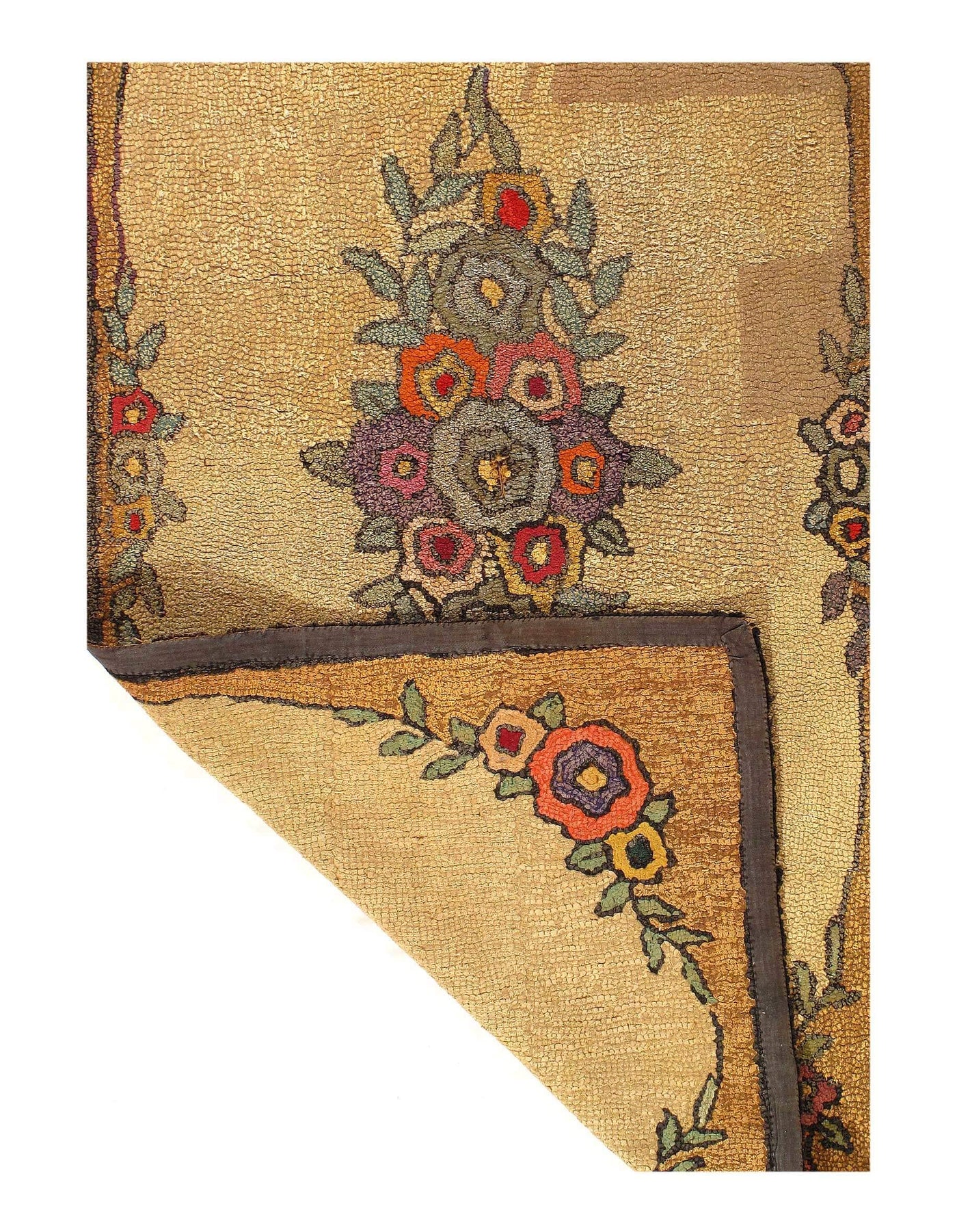 Canvello Antique American Hooked Rug - 2'11'' X 5'9''