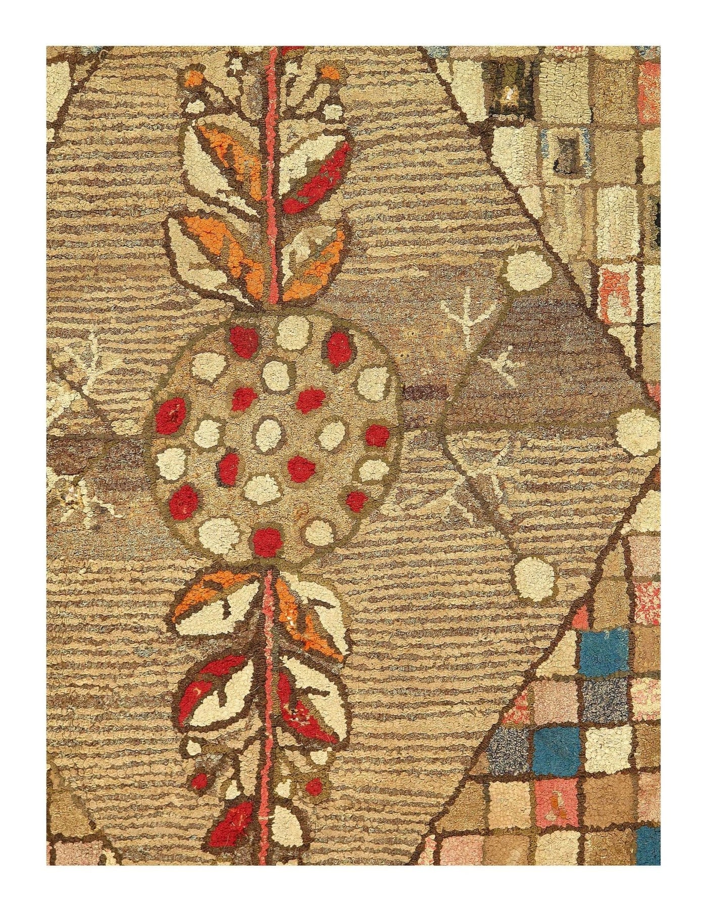 Canvello Antique American Hooked Rug - 2'11'' X 4'3'' - Canvello