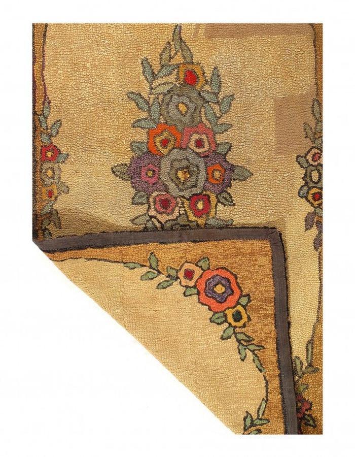 Canvello Antique American Hooked Rug - 2'11'' X 5'9'' - Canvello