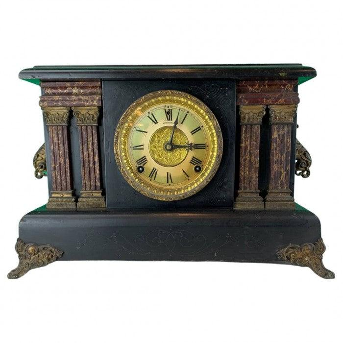 Canvello Antique American Ingraham Mantel Clock - Canvello