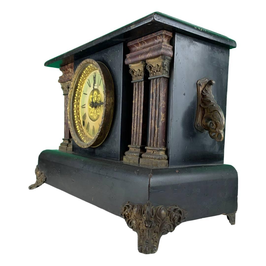 Canvello Antique American Ingraham Mantel Clock