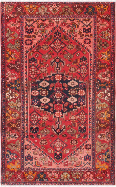 Canvello Antique Ardabill Vintage Red Rug - 4' X 6'7"