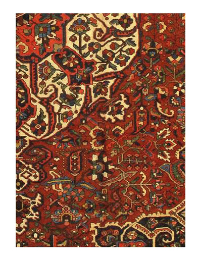 Canvello Antique Bakhtiari Rust Rugs - 12'1'' X 17'6''