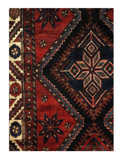 Canvello Antique Bakhtiari Woven Runner Rug - 3'6" x 11'1" - Canvello