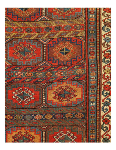 Canvello Antique Bidjar Green Runner Rug - 4' X 12' - Canvello