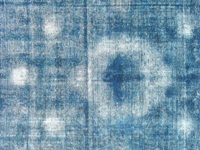 Canvello Antique Blue Overdyed Rug - 9'10" X 13'