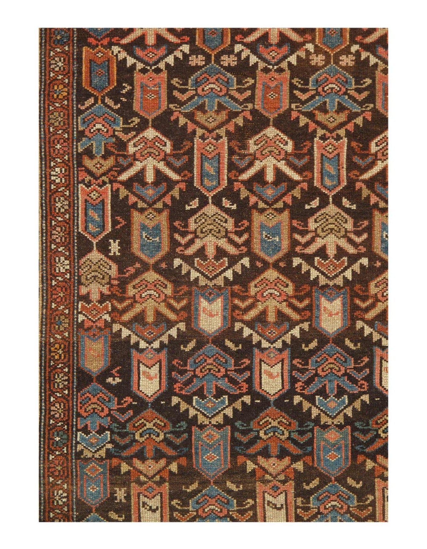 Canvello Antique Caucasian kazak Rug - 3'3'' X 7'5'' - Canvello