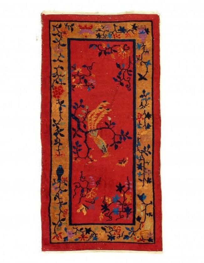 Canvello Antique Chinese Art Deco Rug - 2'5'' X 4'11''g - Canvello