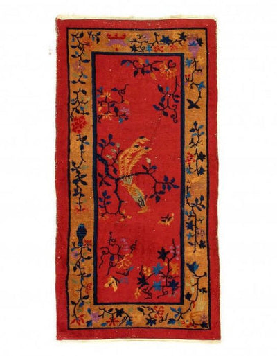 Canvello Antique Chinese Art Deco Rug - 2'5'' X 4'11''g - Canvello