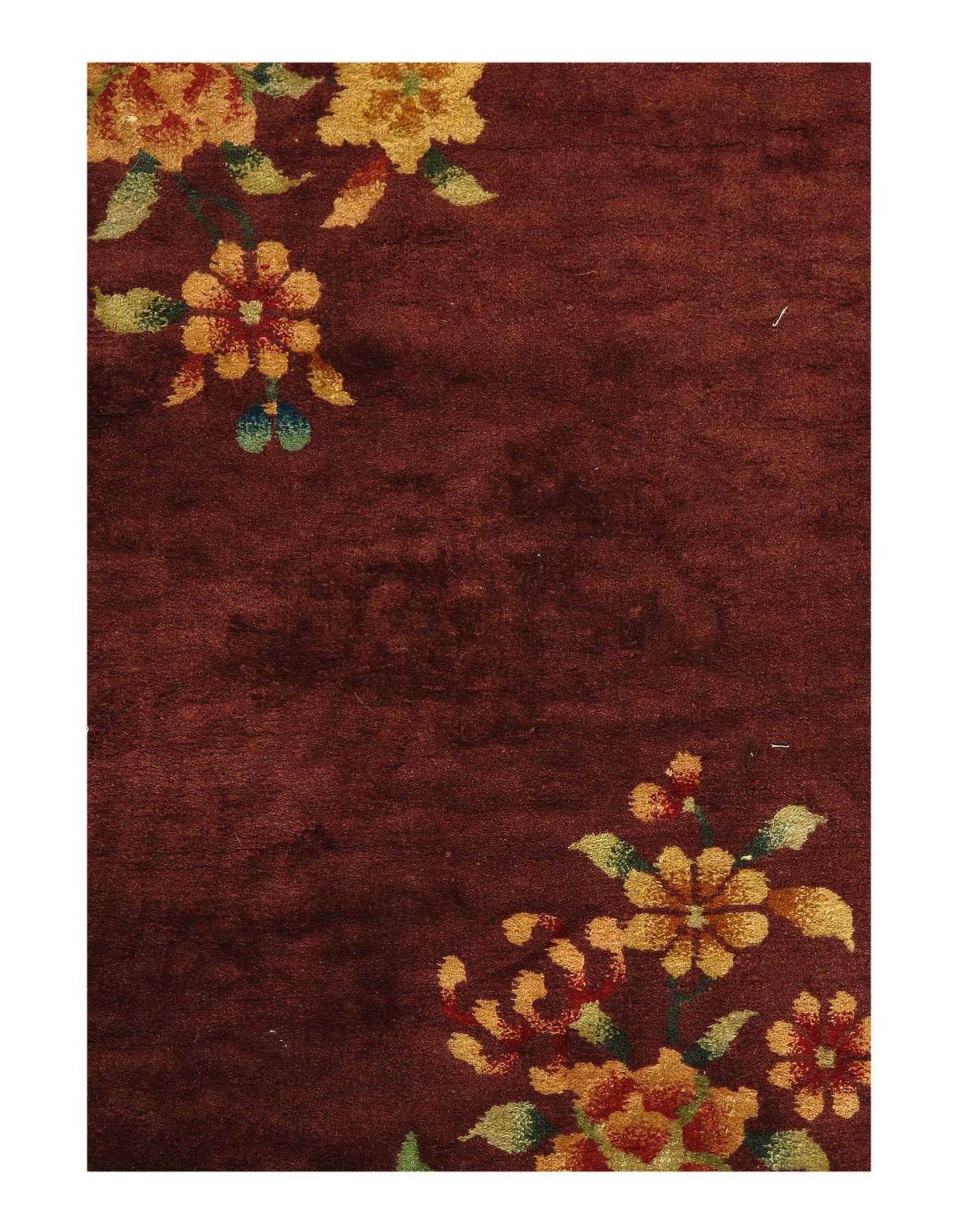 Canvello Antique Chinese Art Deco Small Rugs - 2'11'' X 3'11''