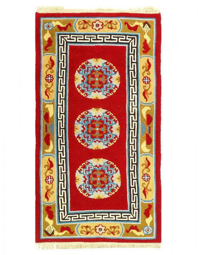 Canvello Antique Chinese Art Peking Rug - 3' X 5'7'' - Canvello