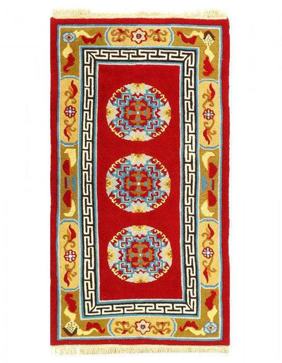 Canvello Antique Chinese Art Peking Rug - 3' X 5'7'' - Canvello