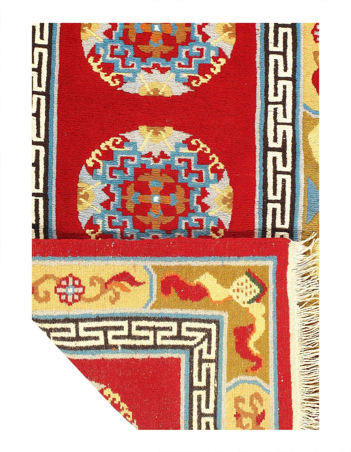 Canvello Antique Chinese Art Peking Rug - 3' X 5'7'' - Canvello