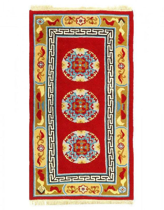 Canvello Antique Chinese Art Peking Rug - 3' X 5'7''