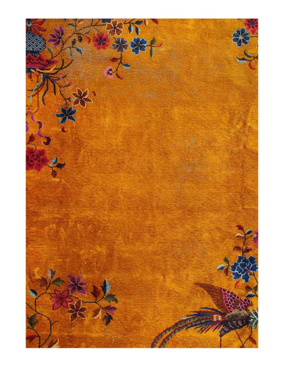 Canvello Antique Chinese Art Peking Rug - 9' X 12' - Canvello
