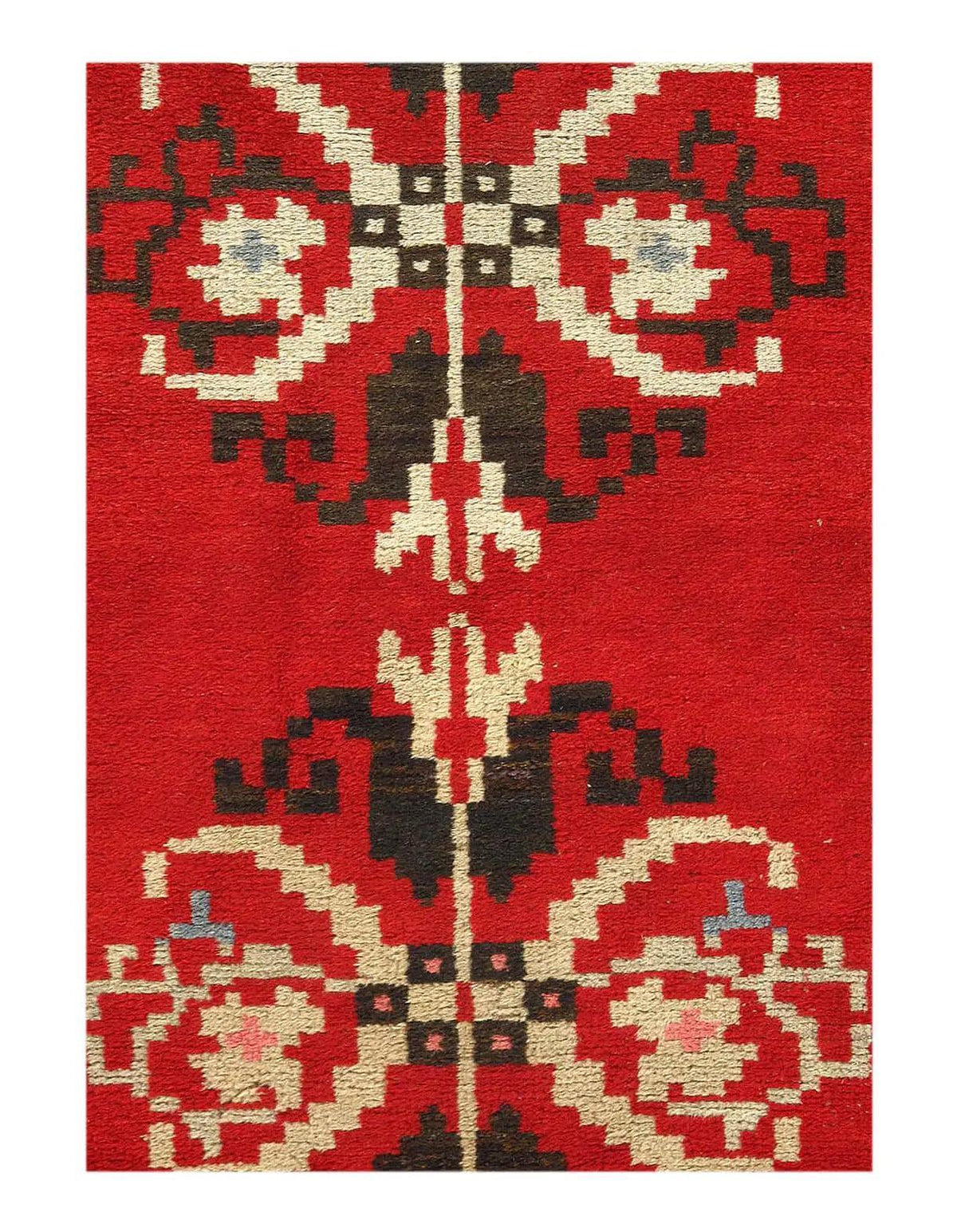 Canvello Antique Chinese Red Hand Knotted Small Rugs - 3' x 5'9" - Canvello