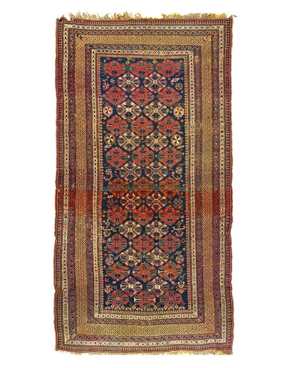 Canvello Antique circa 1880 Caucasian Sumak Rug - 5' X 9'4" - Canvello