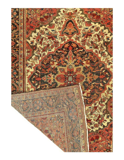 Canvello Antique Farahan Silkroad Rug Modern - 3'5'' X 4'11'' - Canvello