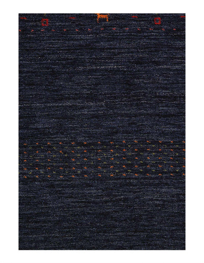 Canvello Antique Gabbeh Navy Blue Area Rug - 5'6'' X 7'9'' - Canvello