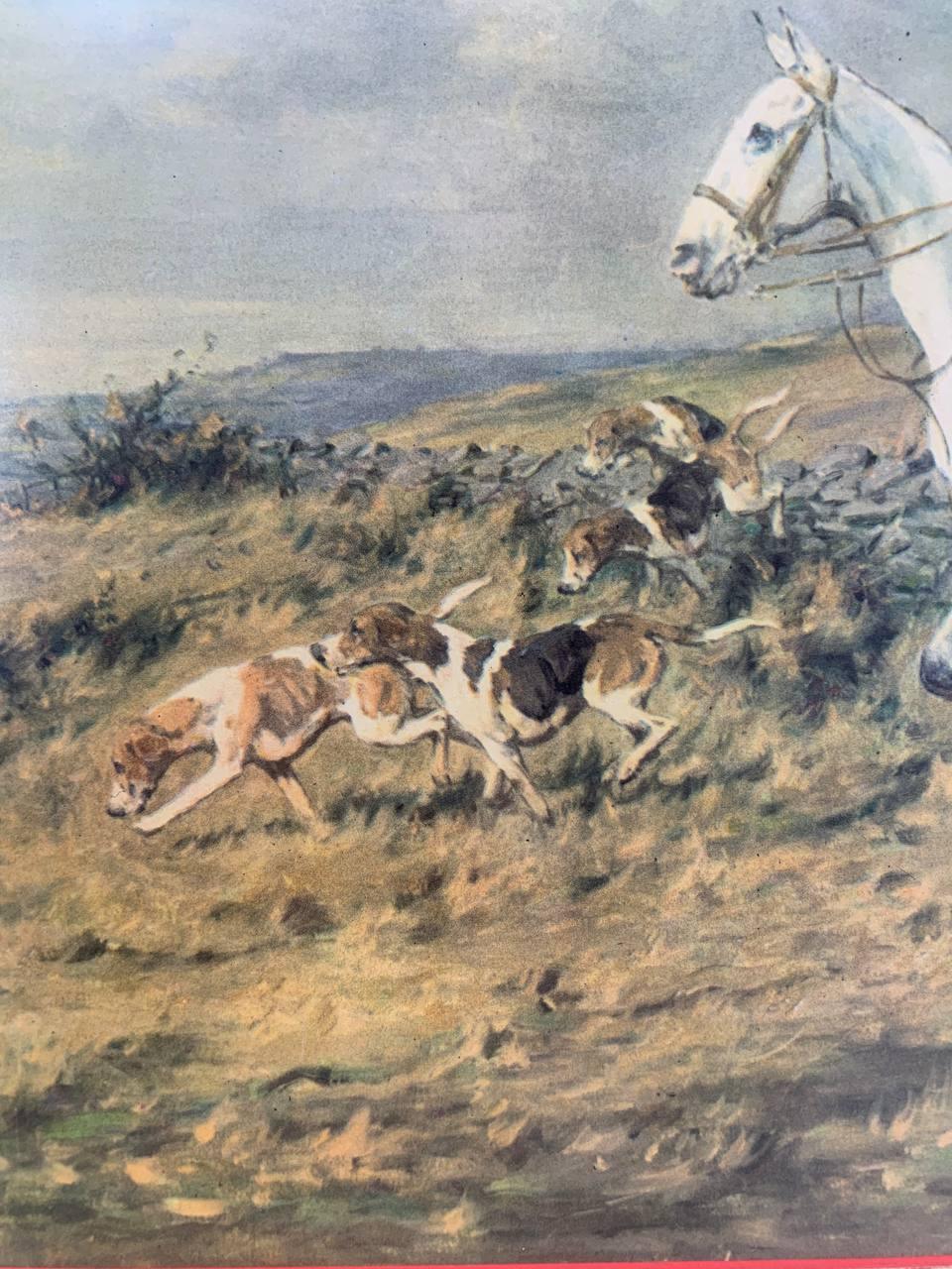 Canvello Antique Hand Colored The Bedale Hunt By Anson Martin Engraved by W H Simmons - Canvello