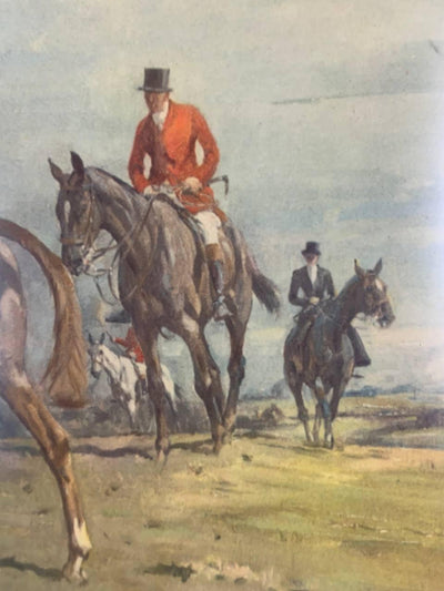 Canvello Antique Hand Colored The Bedale Hunt By Anson Martin Engraved by W H Simmons - Canvello