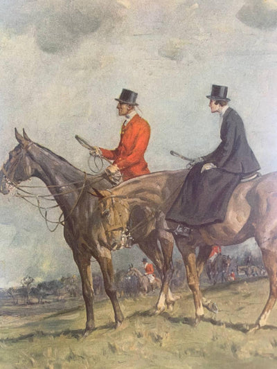 Canvello Antique Hand Colored The Bedale Hunt By Anson Martin Engraved by W H Simmons - Canvello