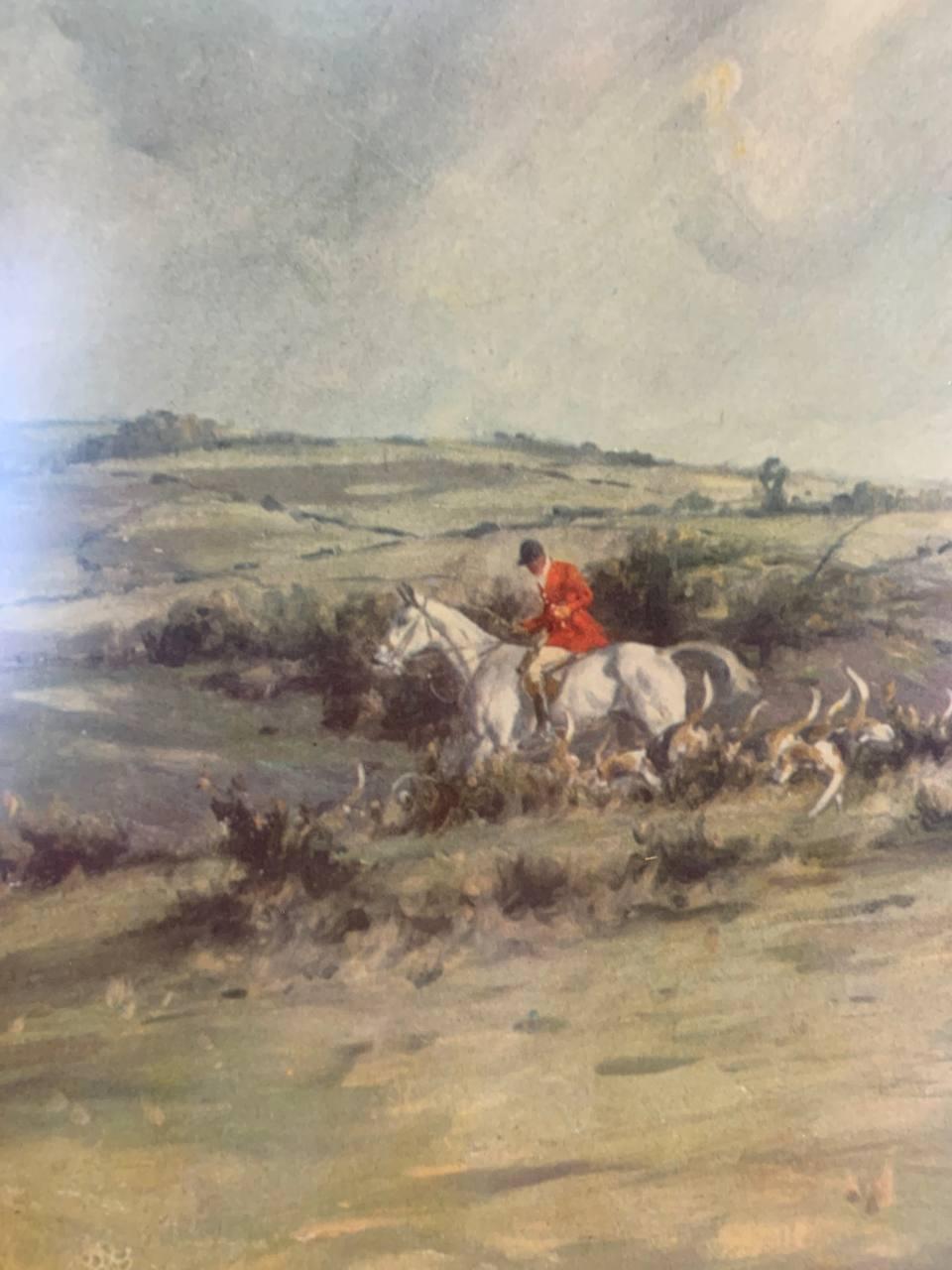 Canvello Antique Hand Colored The Bedale Hunt By Anson Martin Engraved by W H Simmons - Canvello