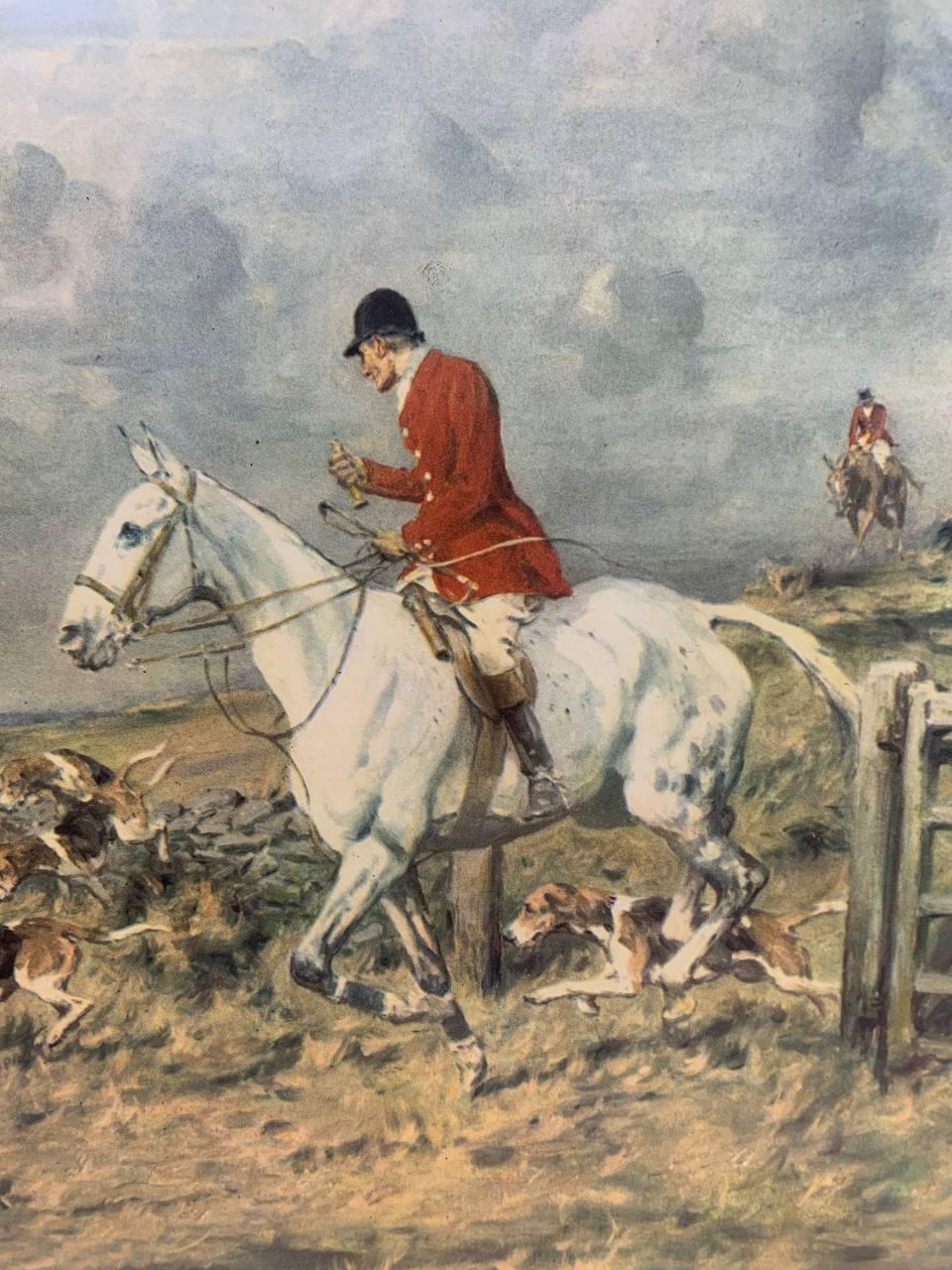 Canvello Antique Hand Colored The Bedale Hunt By Anson Martin Engraved by W H Simmons - Canvello