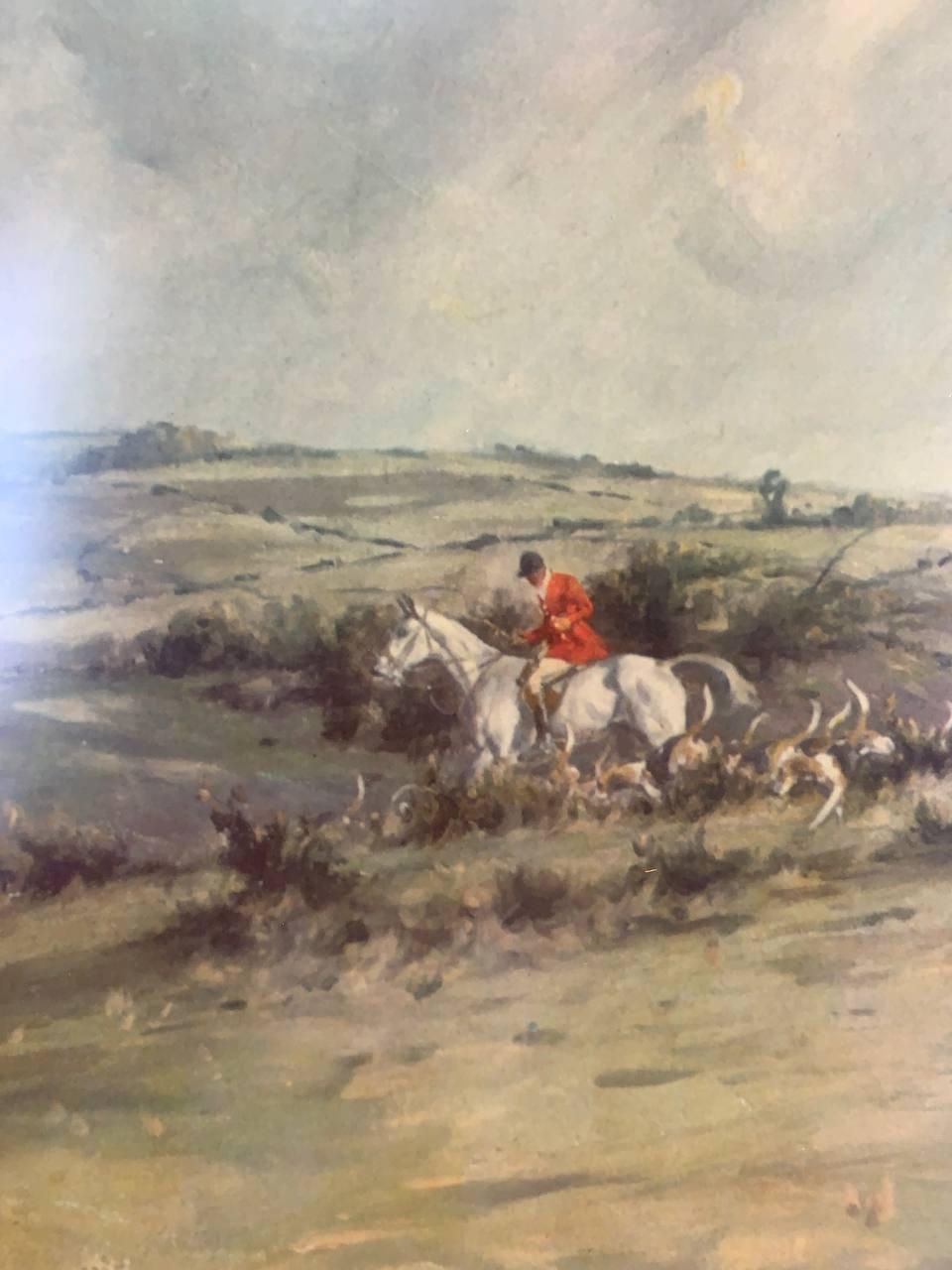 Canvello Antique Hand Colored The Bedale Hunt By Anson Martin Engraved by W H Simmons - Canvello