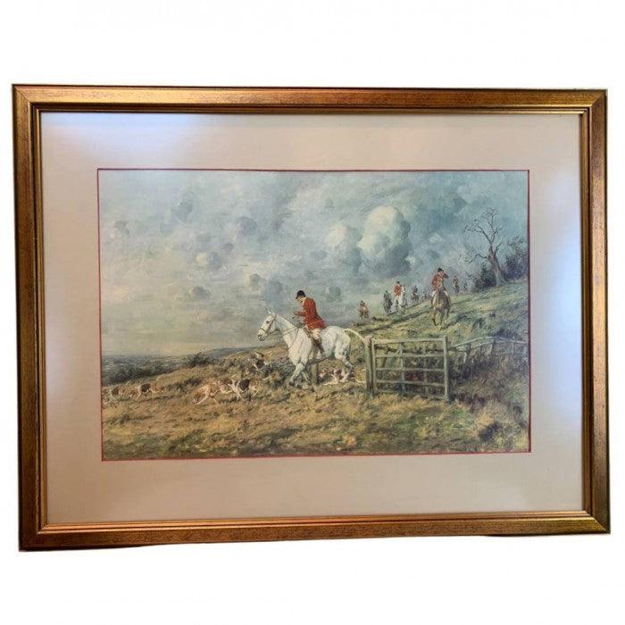 Canvello Antique Hand Colored The Bedale Hunt By Anson Martin Engraved by W H Simmons