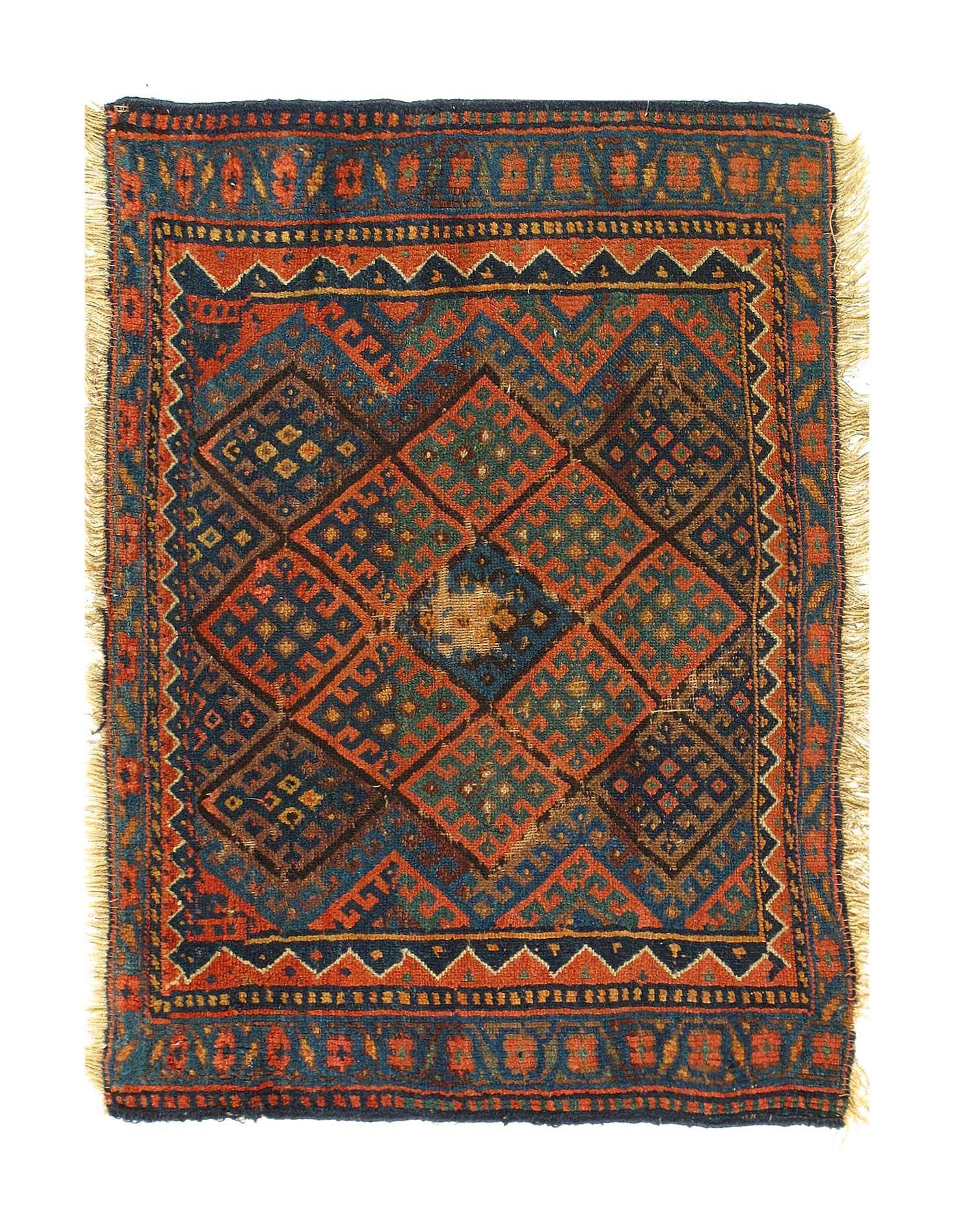 Canvello Antique Hand knotted Kazak rug - 2'X 2'9'' - Canvello