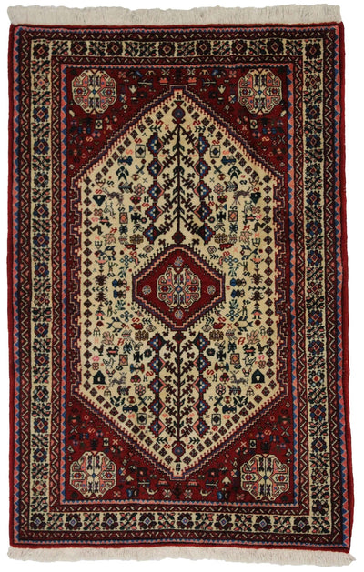 Canvello Antique Hand Made Red Traditional Rug - 3' 4 '' X 5' 2'' - Canvello