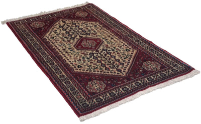 Canvello Antique Hand Made Red Traditional Rug - 3' 4 '' X 5' 2'' - Canvello