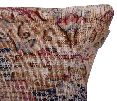 Canvello Antique Handmade Kerman Rug Pillows - 18"x18"