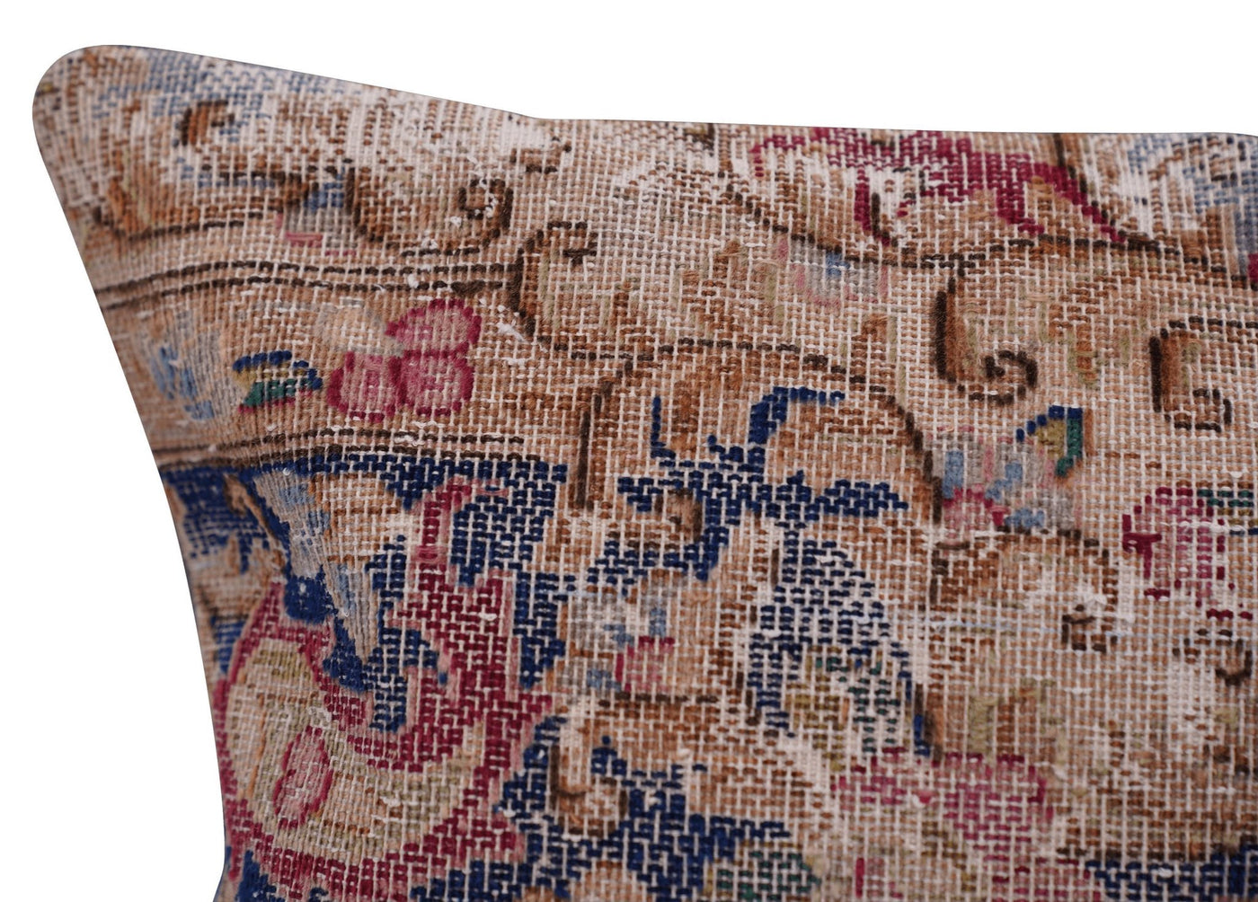 Canvello Antique Handmade Kerman Rug Pillows - 18"x18" - Canvello