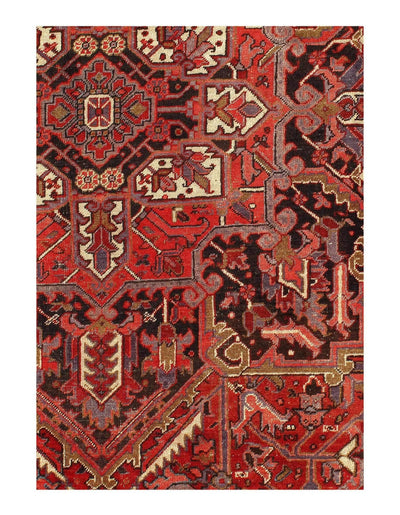 Canvello Antique Heriz Red Rugs For Living Room - 9'8'' X 12'11'' - Canvello