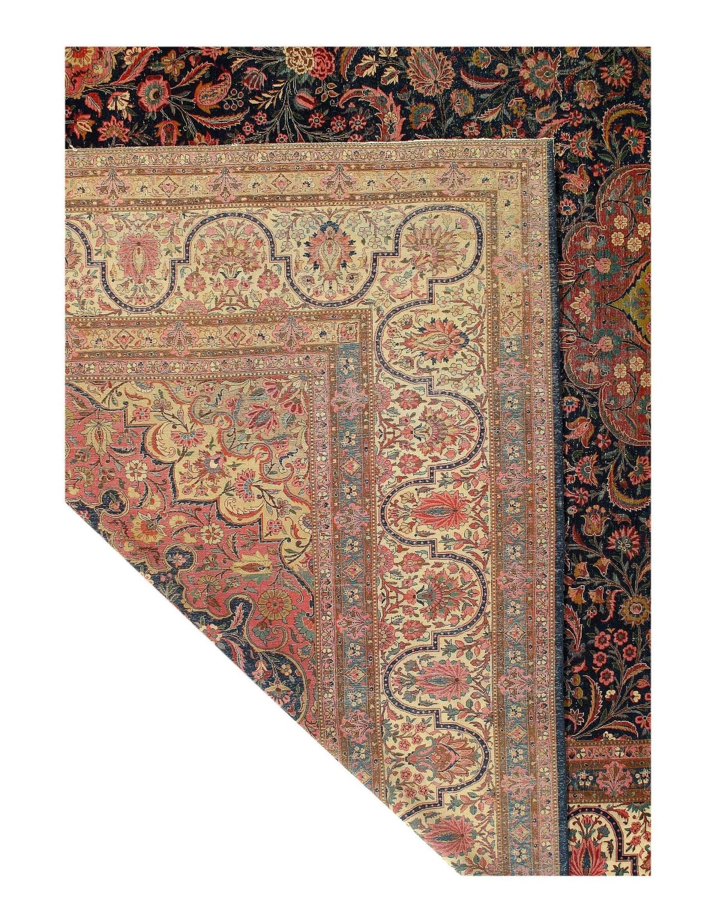 Canvello Antique Kashan Extra Large Living Room Rug - 11' X 17' - Canvello