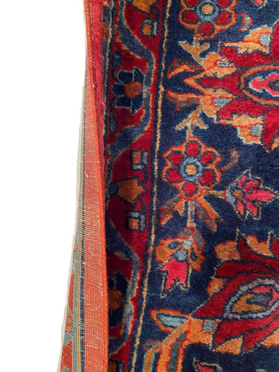 Canvello Antique Kashan Red Silkroad Rug - 8'6" X 13'10" - Canvello