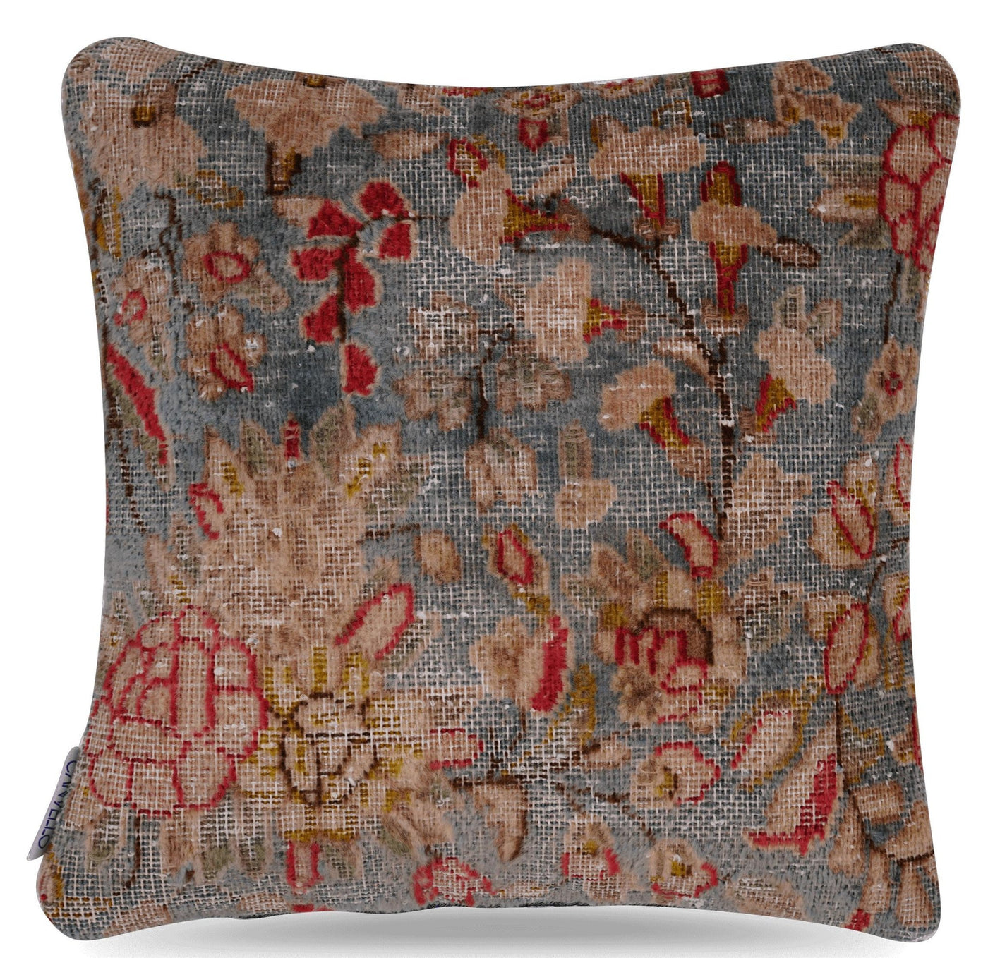 Canvello Antique Kerman Rug Red Pillow Cases - 16"x16" - Canvello