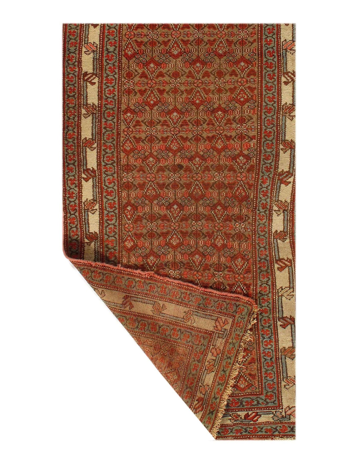 Canvello Antique Malayer Brown Runner Rugs - 3'3'' X 9'4''